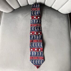 Vintage 100% Silk Crooks & Creed London Stylish Men's Golf Tie